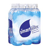 Glaceau smart water vapor distilled water and electrolytes for taste, 6- 1 liter bottles Left Picture